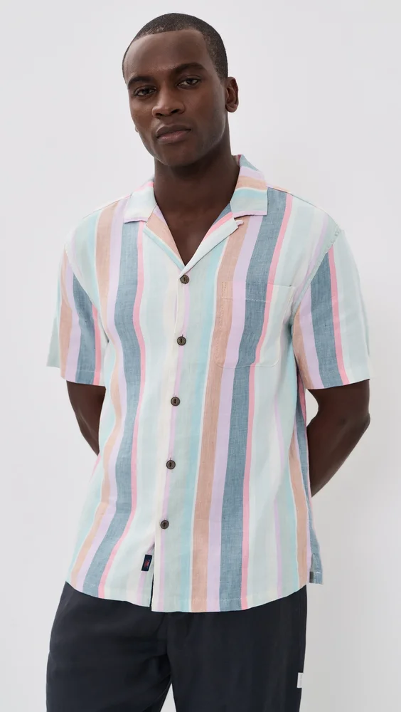 Breeze Camp Shirt (Summer Skies Stripe)