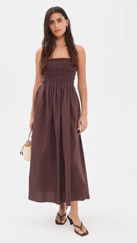 Cornelia Poplin Midi Dress