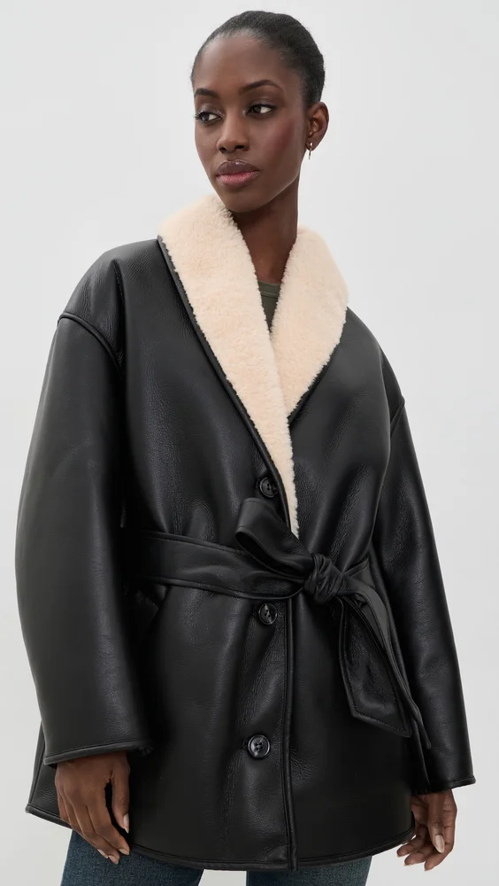 Kathi Faux Leather Jacket