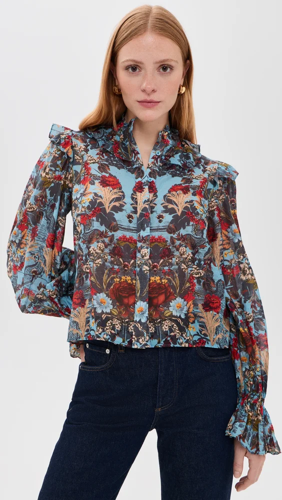 Bernice Victorian Ruffle Blouse
