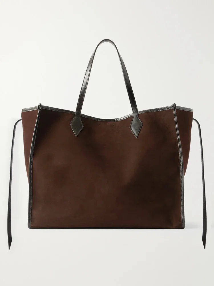 Chameleon 41 large leather-trimmed nubuck tote