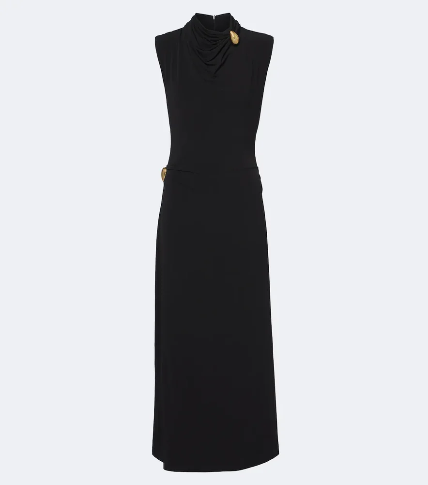 Betsy embellished jersey midi dress