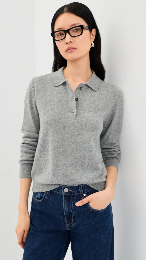 Aoife Cashmere Polo Shirt