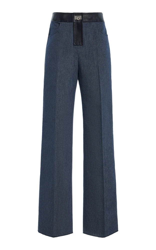 Cotton Denim Trousers