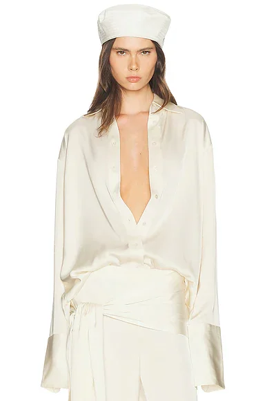 The Relaxed Satin Shirt