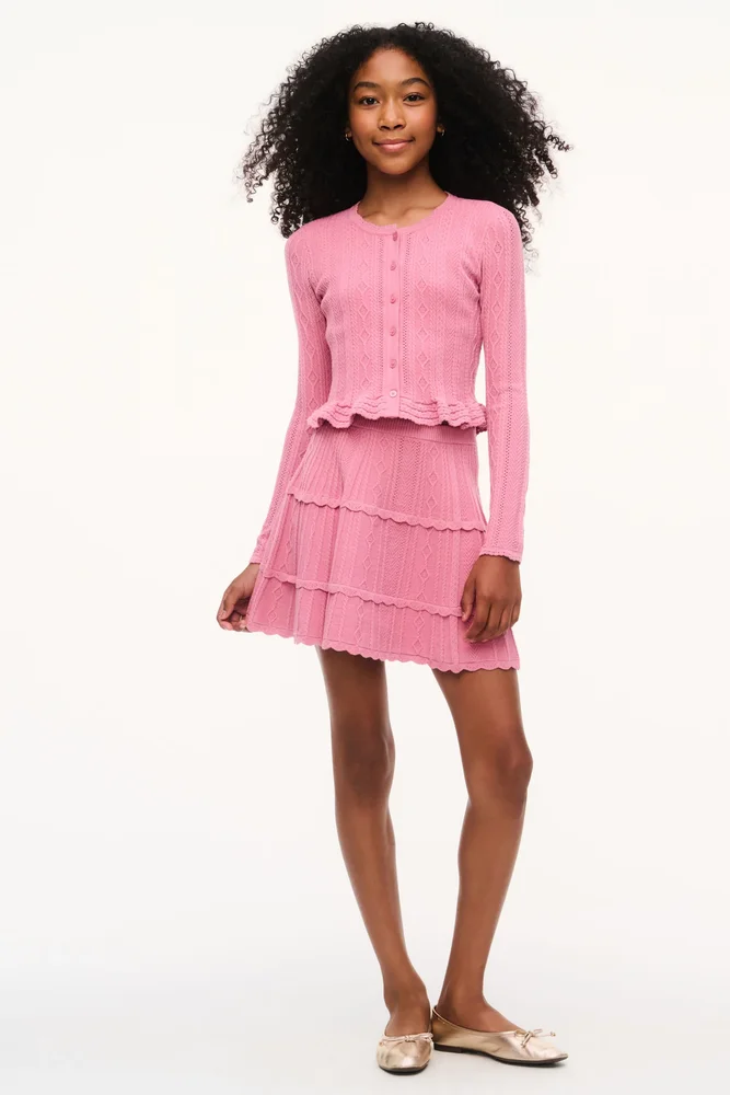 Tween Stretch Pointelle Gemira Skirt