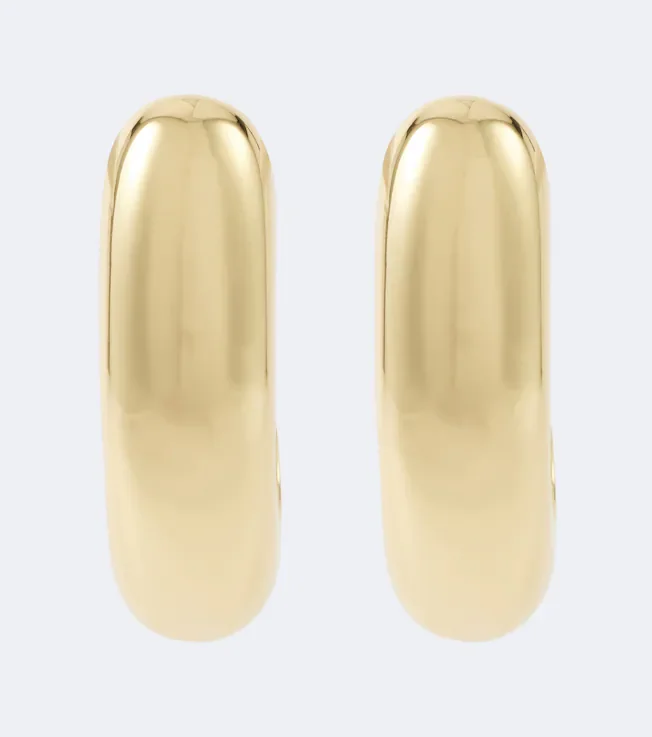 Nimah gold-plated hoop earrings
