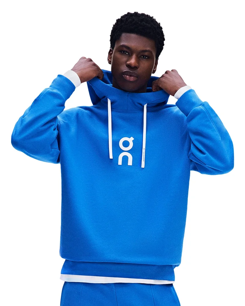 Club Cotton Blend Logo Drawstring Hoodie
