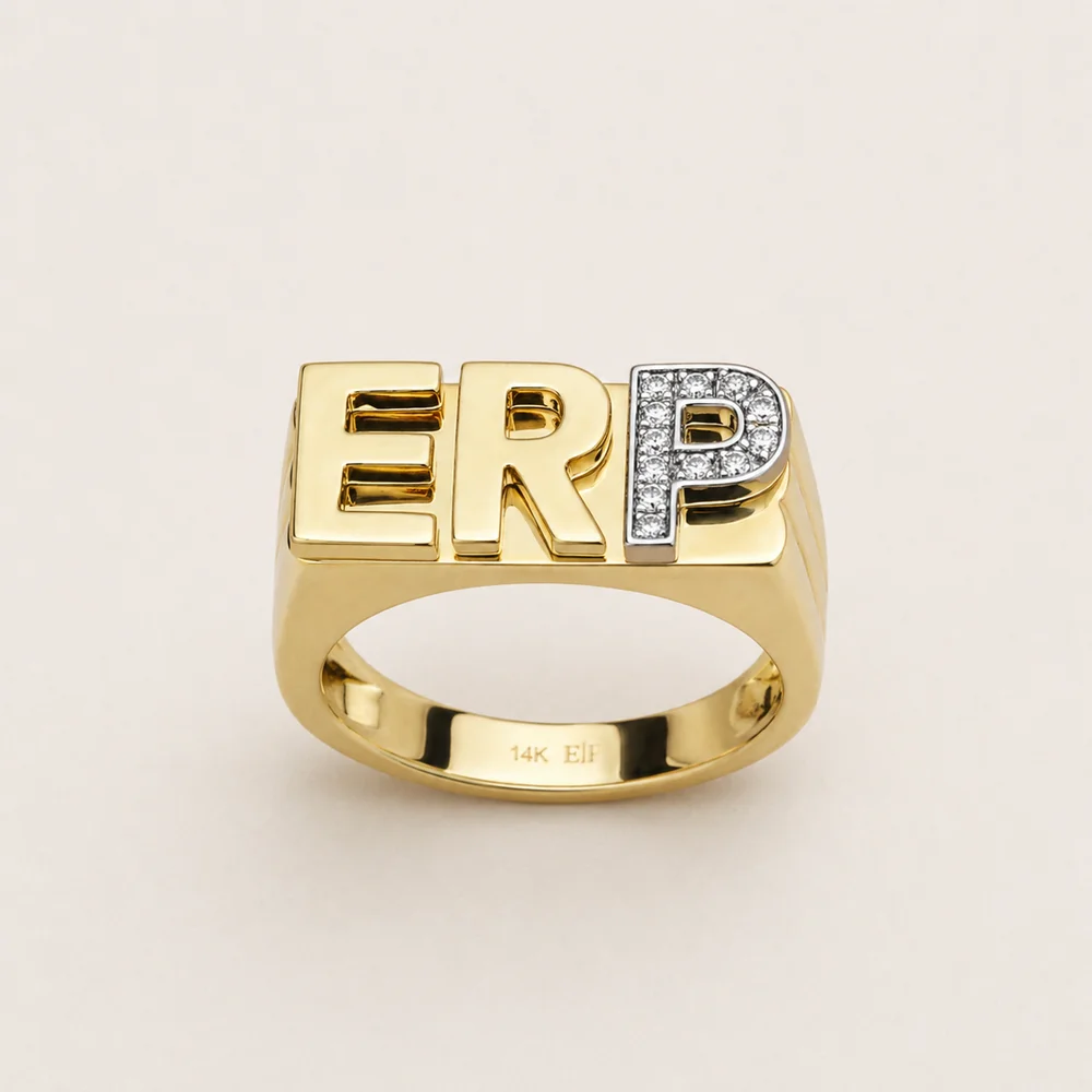 Initial Pinky Ring