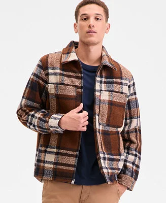 Men's Plaid Shirt Jacket