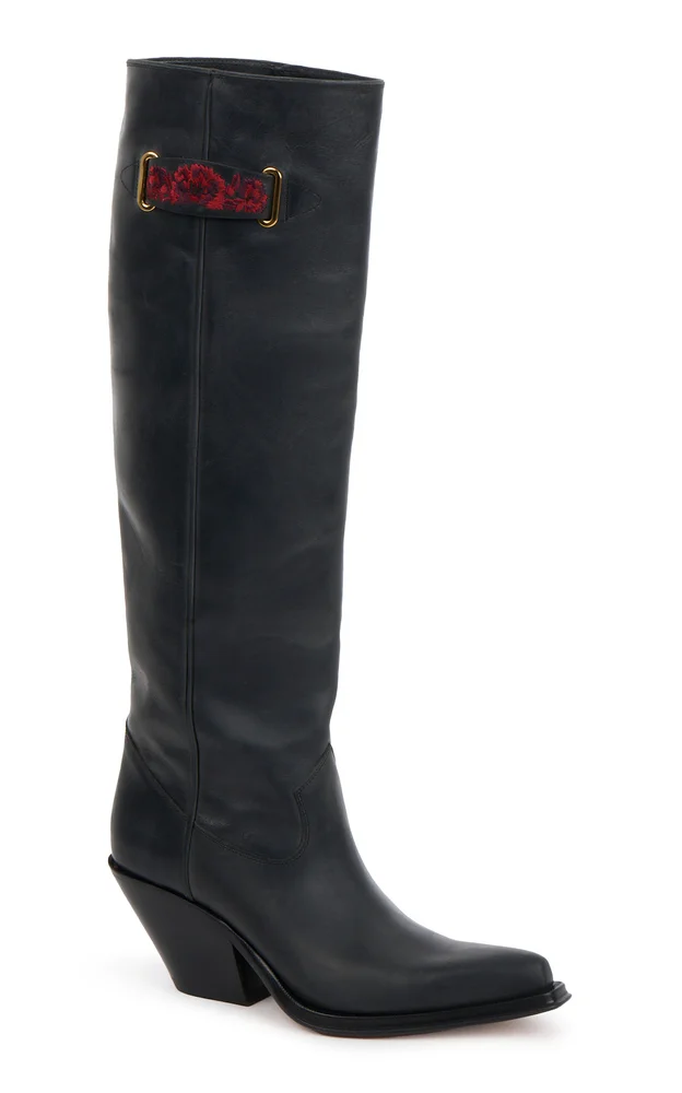 Black Calfskin Boots