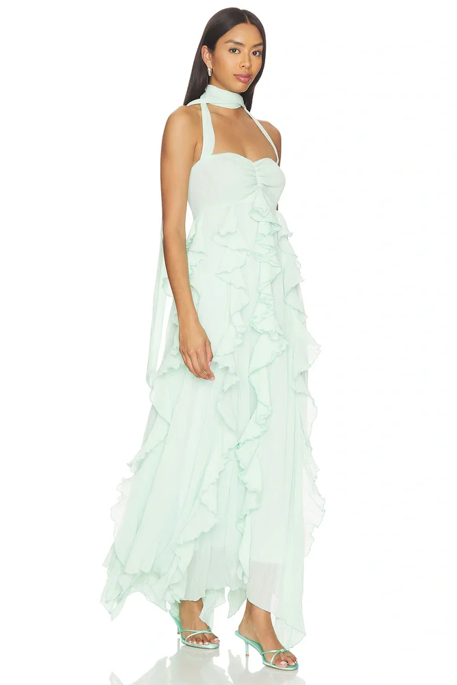 Gemma Ruffle Maxi Dress