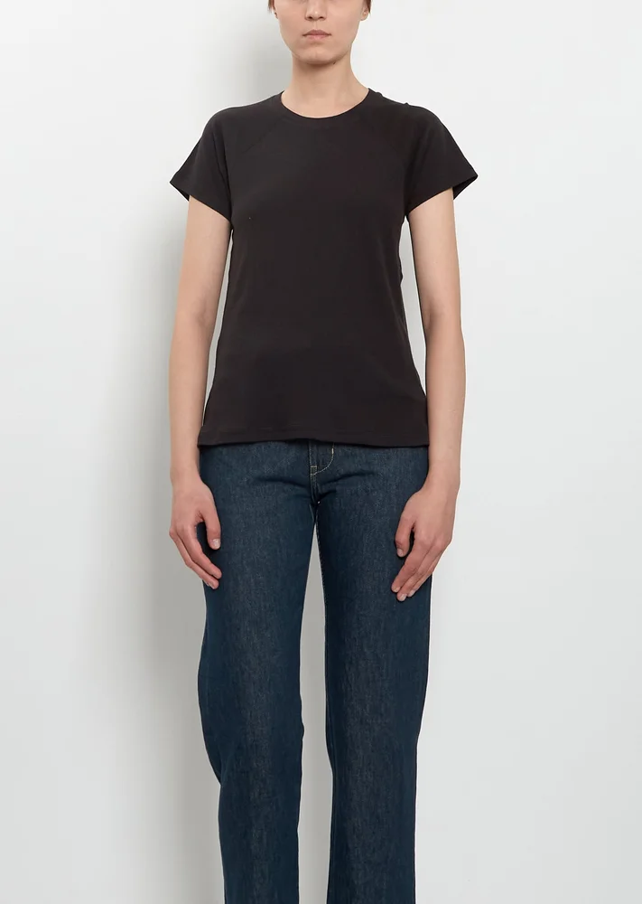 Raglan Cotton Tee - Jet