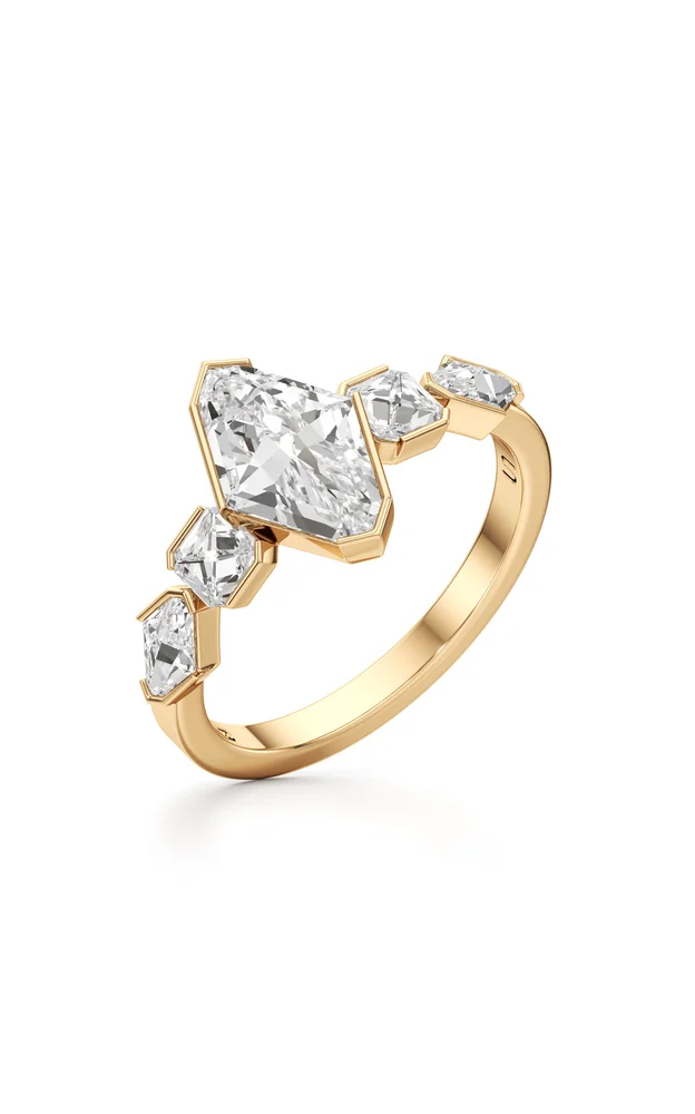 Armor 18K Yellow Gold Diamond Ring