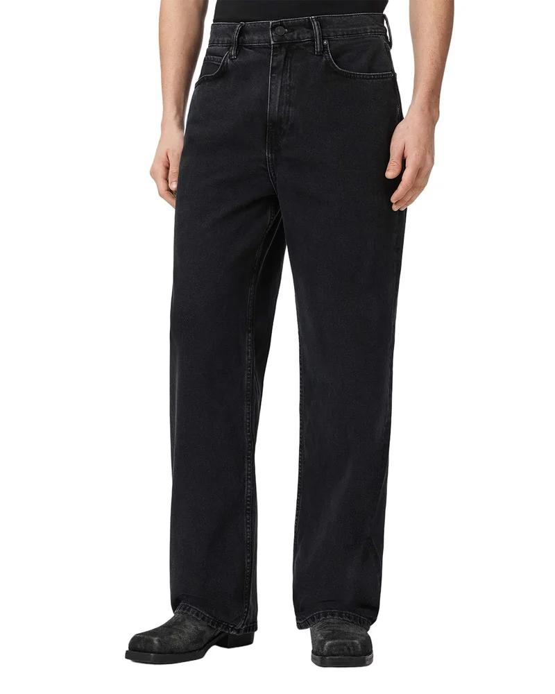 Lenny Jeans in Washed Black