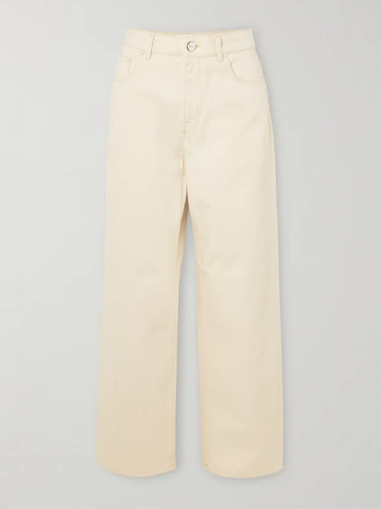 High-rise wide-leg jeans
