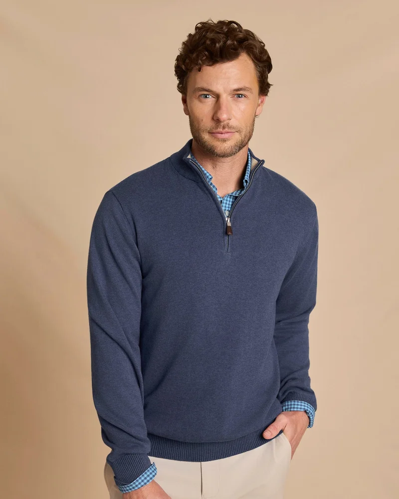 Whitehaven Heather Quarter Zip Sweater