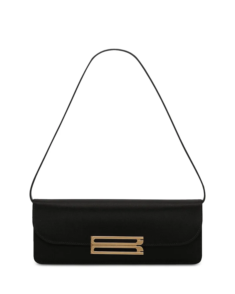 Dorian East West Small Satin Clutch
