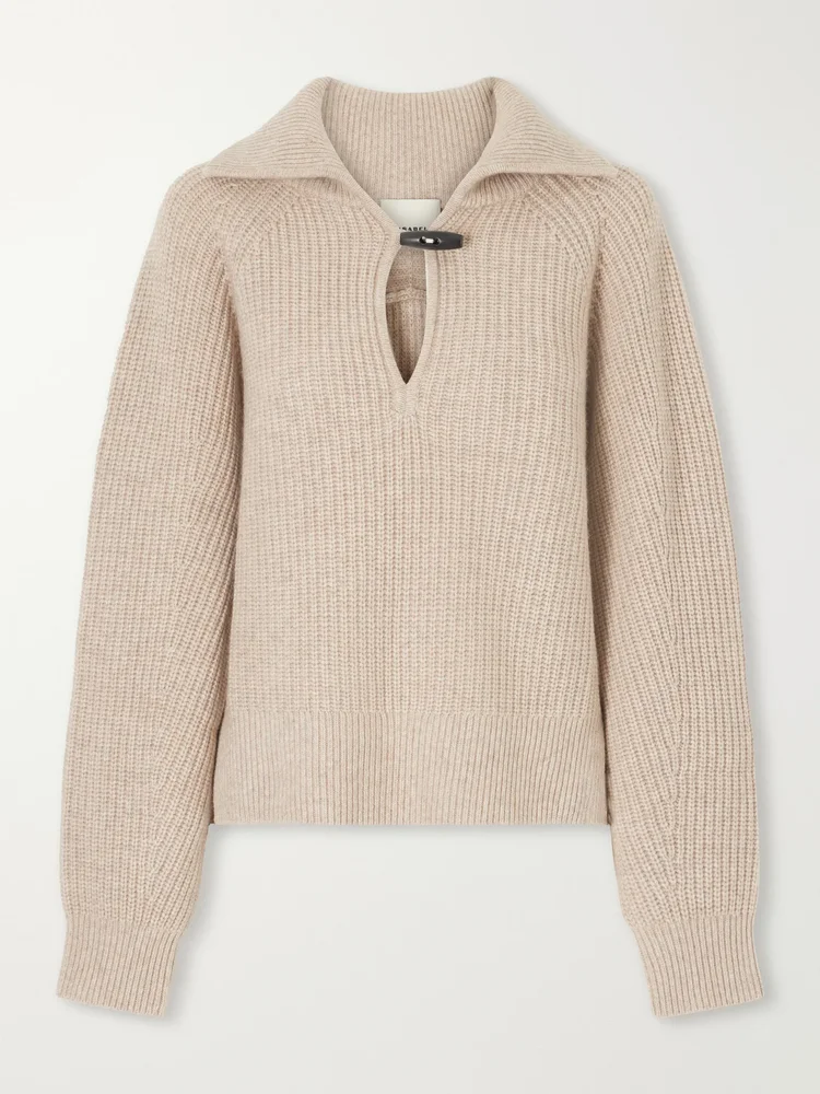 Miranda merino wool and cashmere-blend sweater