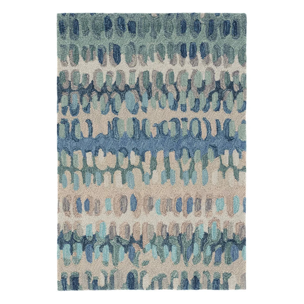 Paint Chip Hand Micro Hooked Wool Rug