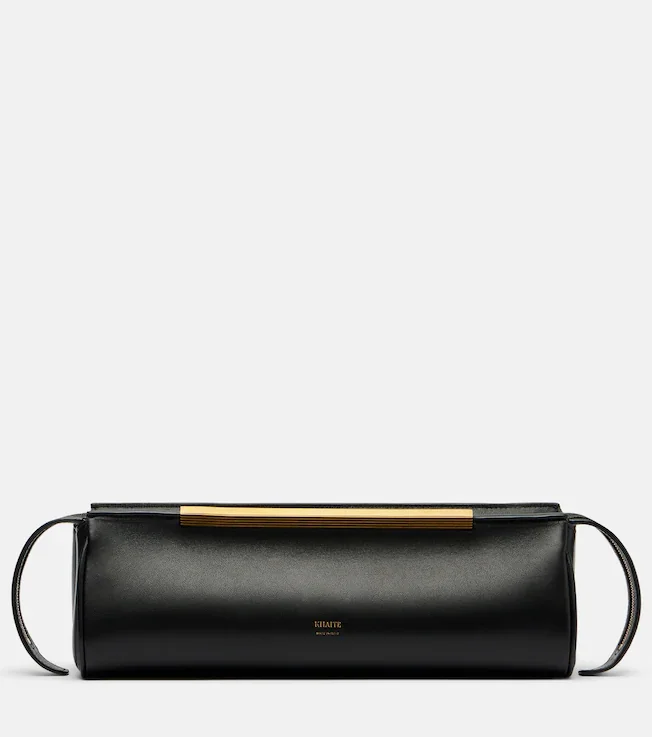 Donna leather clutch