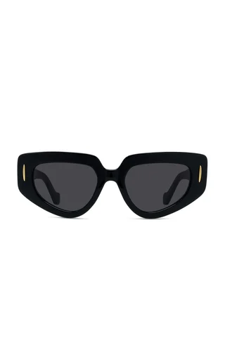 Anagram Square-Frame Acetate Sunglasses