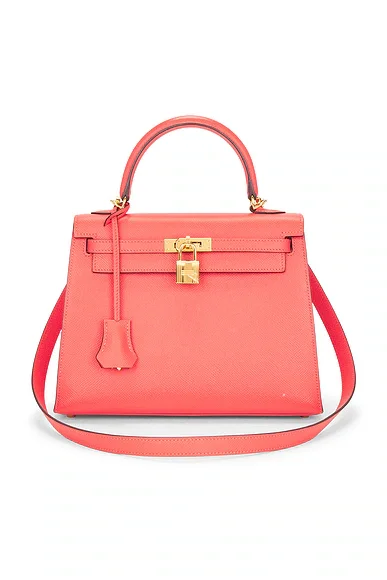 Epsom Kelly 25 Sellier Handbag