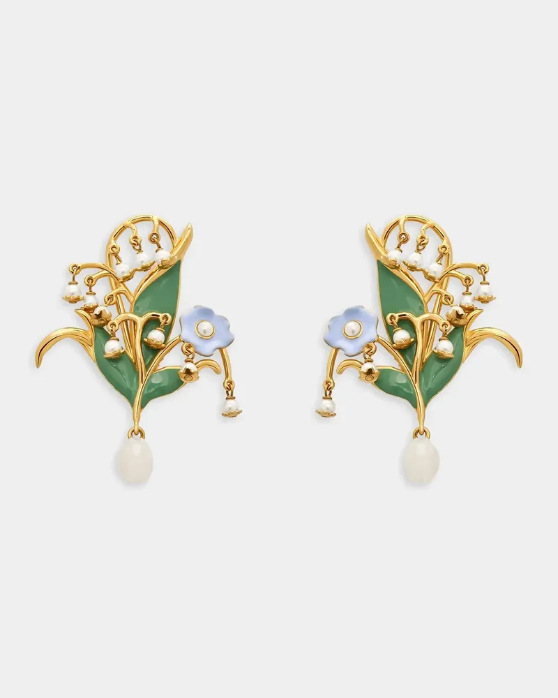 Lily of the Valley Clip-On Earrings