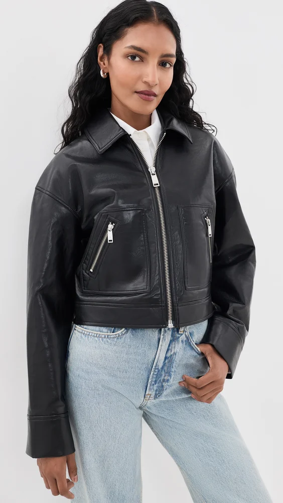 Assan Faux Leather Jacket