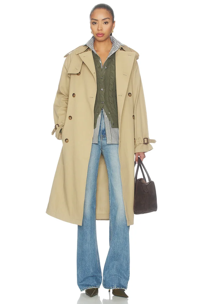 Cotton Twill Lined Trench