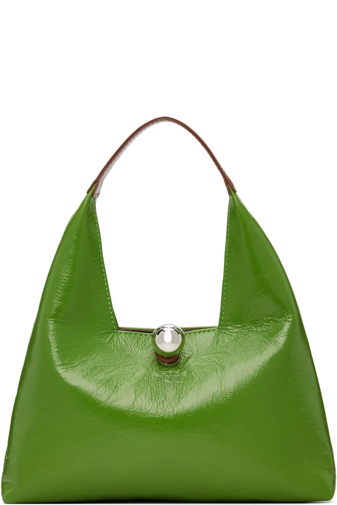 Green Trapeze Mini Top Handle Bag