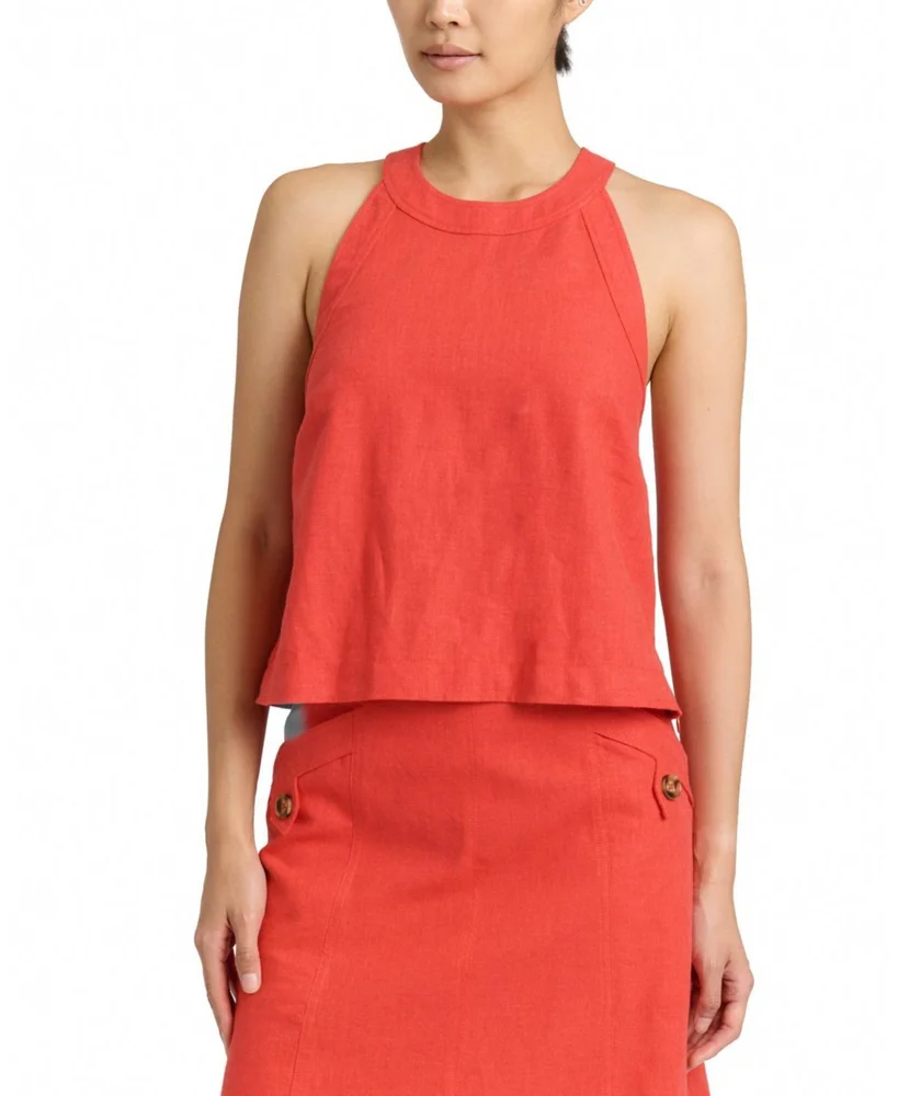 Brant Apron Linen Top