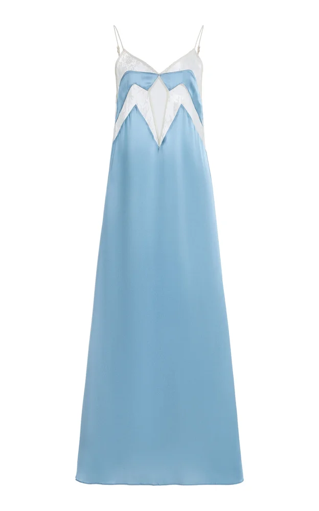 Francine Stretch-Silk Satin Midi Slip Dress