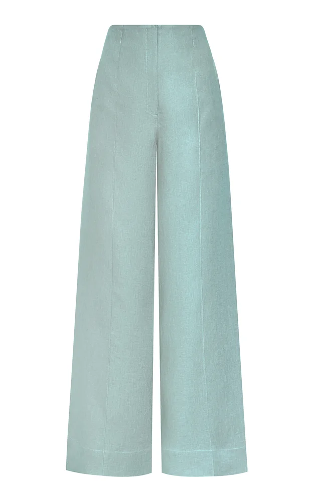 La Promesa Linen Wide-Leg Pants