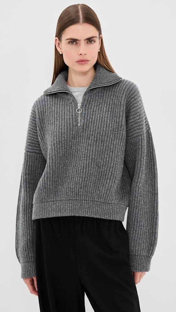 The Chunky Rib Quarter Zip