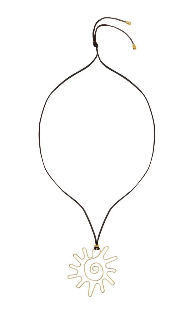 Sun 18K Gold Wrap Necklace