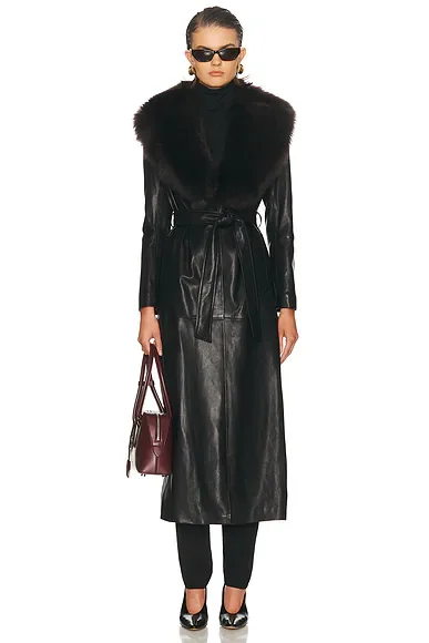 Dakota Glamorous Leather Coat