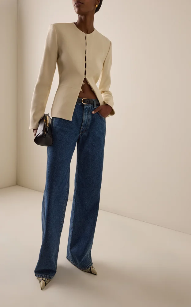 Straight Denim Pants