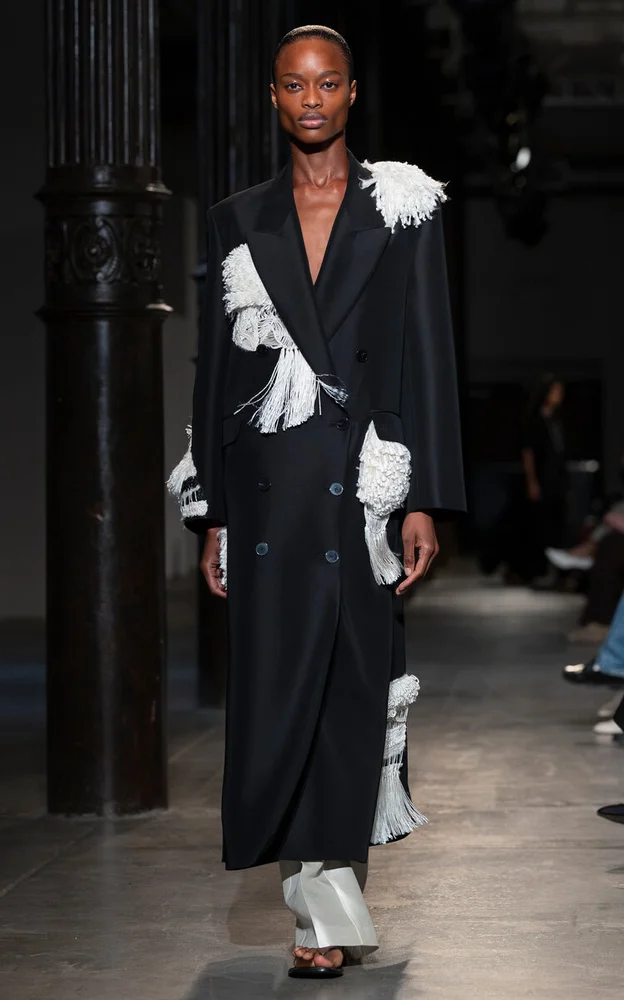 Billi SIlk-Wool Coat With Tassels