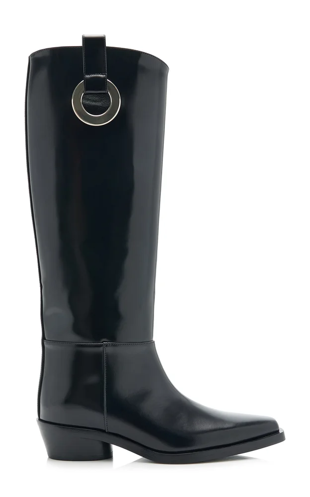 Bronco Grommet Leather Boots