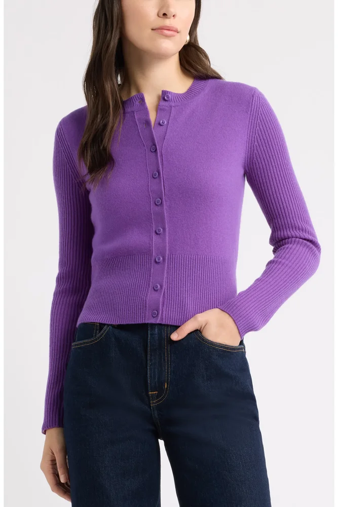 Wool & Cashmere Blend Cardigan