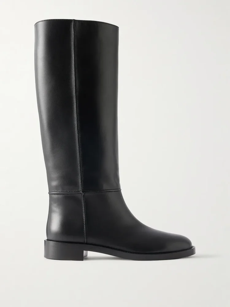 riding leather knee boots