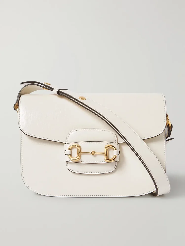Gucci Horsebit 1955 medium textured-leather shoulder bag