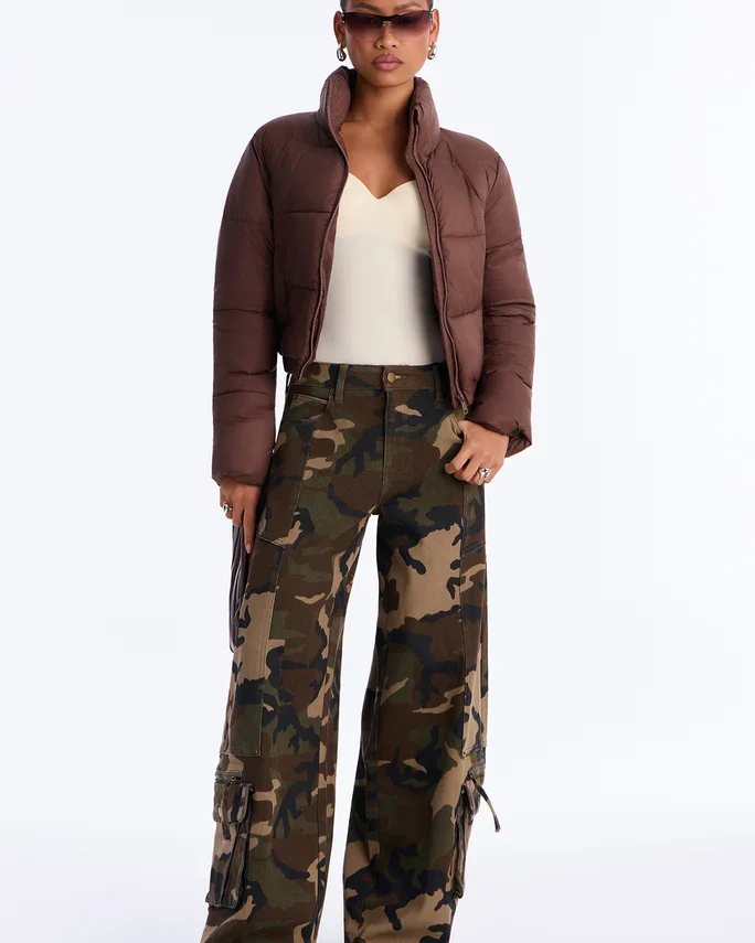 Ready Or Not Camouflage Cargo Utility Wide Leg Pant