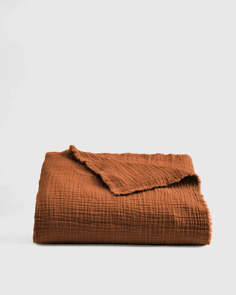 Organic Cotton Gauze Throw