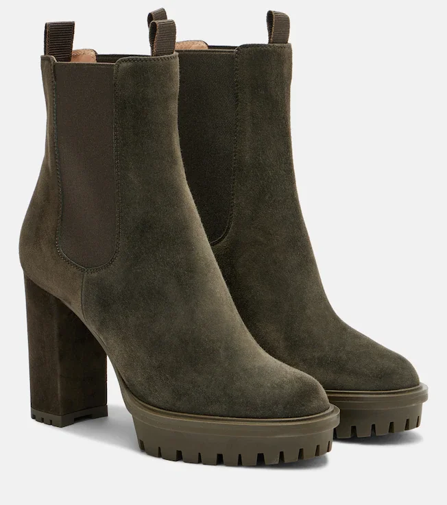 Barry suede platform ankle boots