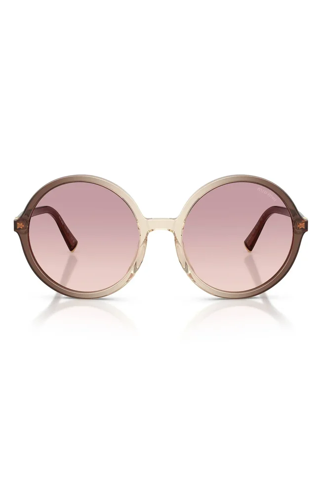 59mm Gradient Round Sunglasses