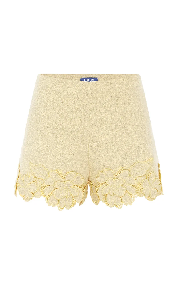 Elle Applique Tweed Shorts