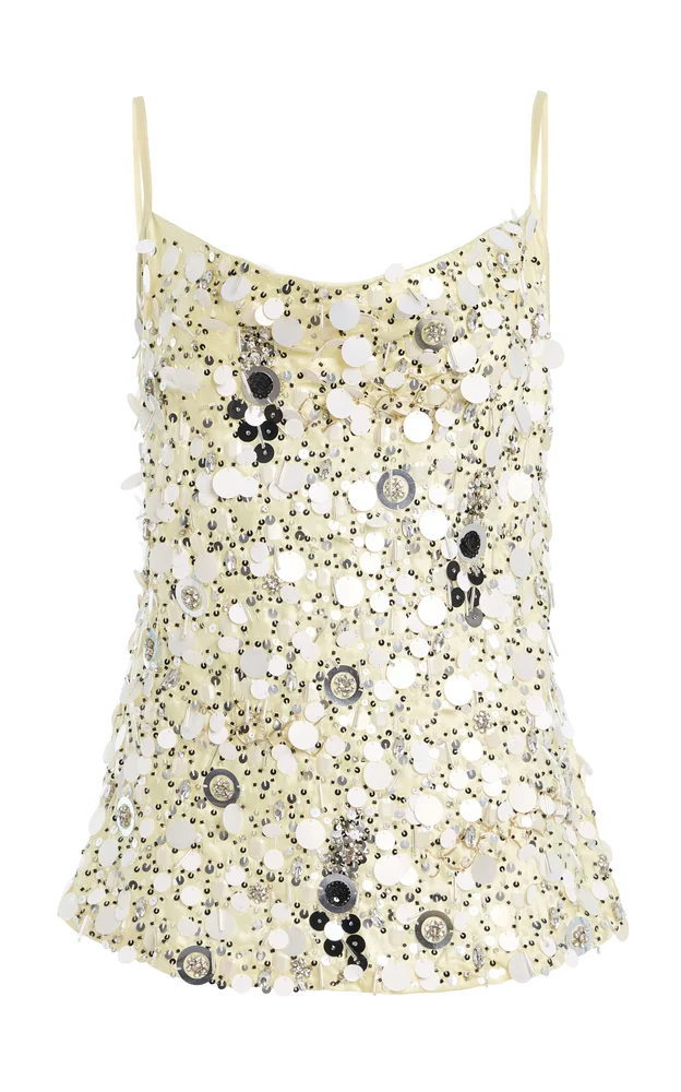 Sequin Silk Cami
