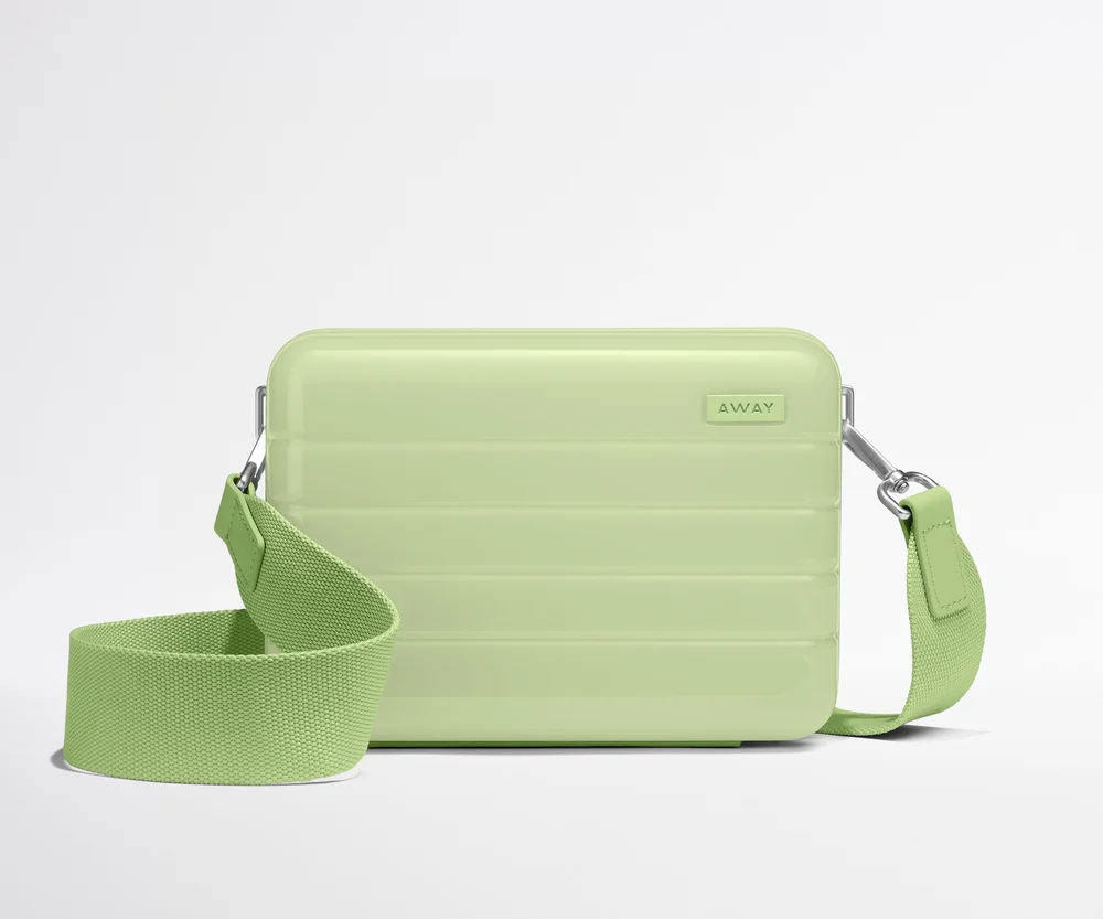 The Mini Crossbody in Glazed Matcha Milk Green